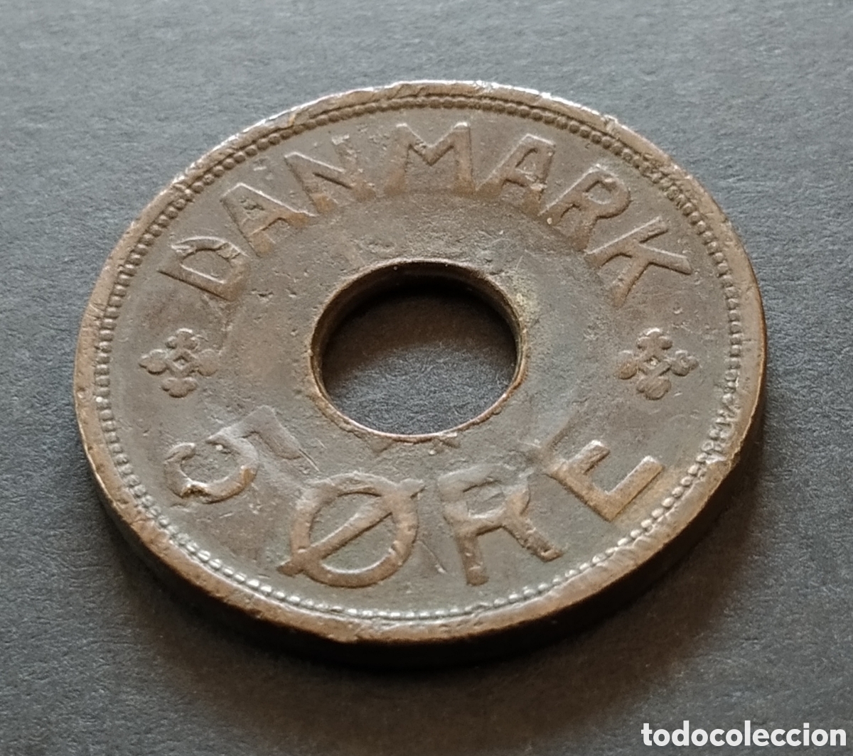 Monedas antiguas de Europa: MONEDA - DINAMARCA 5 ORE 1928 - Foto 3