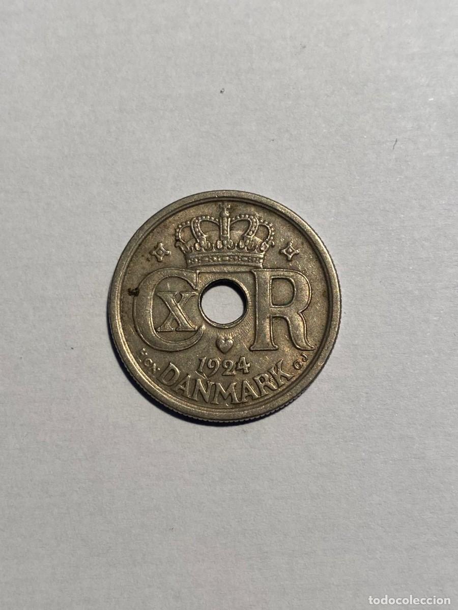 Monedas antiguas de Europa: 25 Ore 1924 Dinamarca - Foto 2