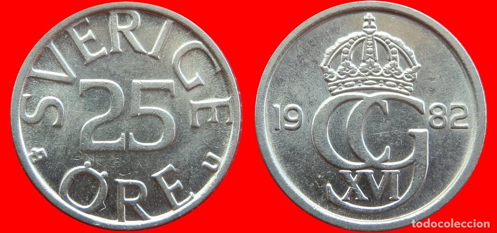 Old Coins of Europe: 25 ORE 1982 SUECIA-122055