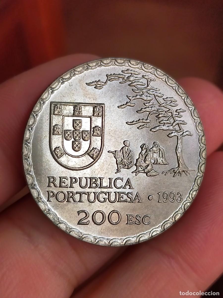 Monedas antiguas de Europa: MONEDA DE 200 DOSCIENTOS ESCUDOS PORTUGAL 1993 EXCELENTE CONSERVACION ARTE NAMBAN