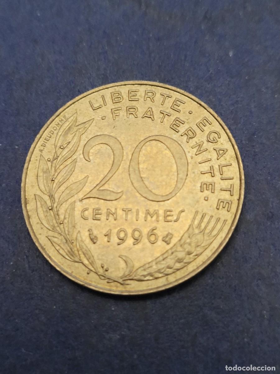 Monedas antiguas de Europa: Moneda 20 c&eacute;ntimos 1996 Francia - Foto 2