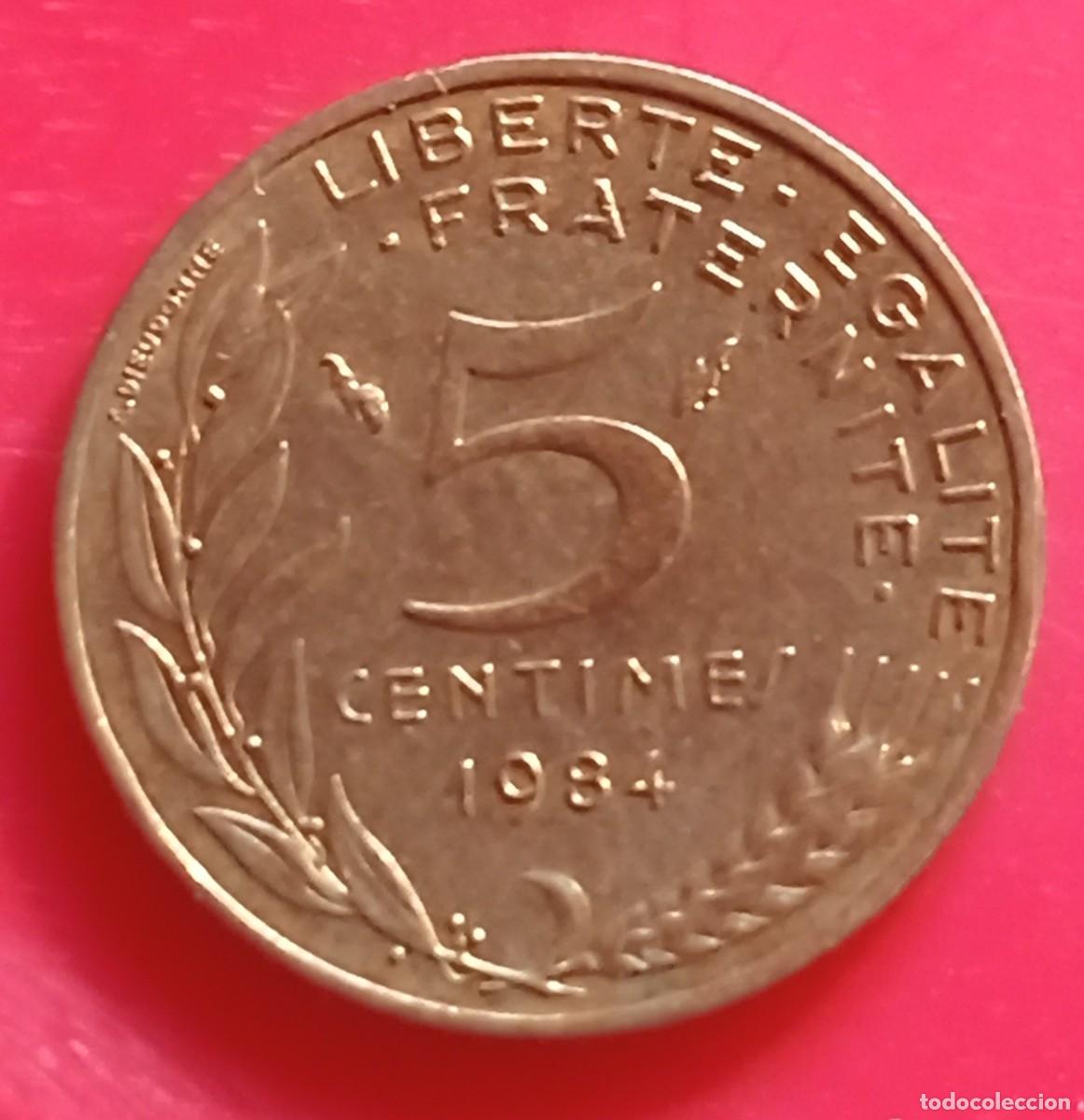 Monedas antiguas de Europa: FRANCIA - 5 CENTIMES 1984 MBC - Foto 2