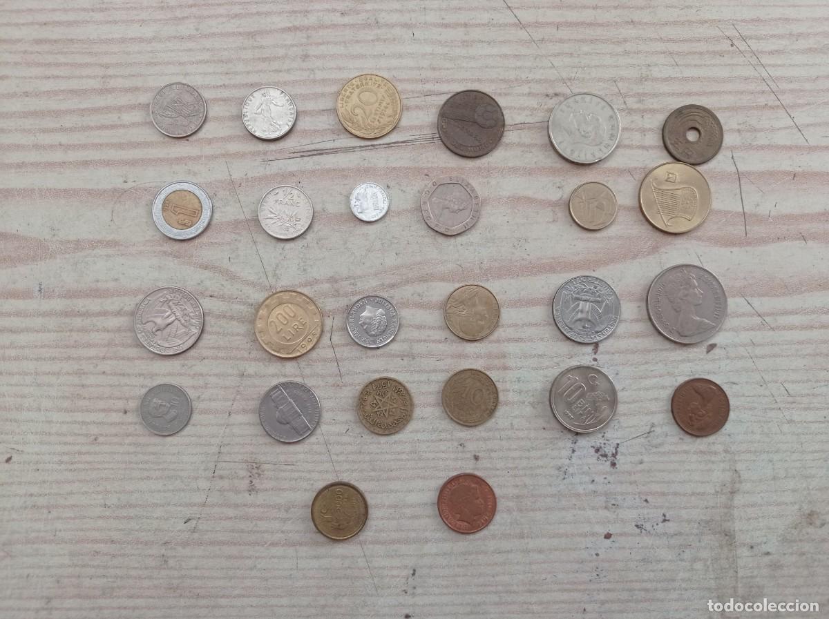Monedas antiguas de Europa: Lote 26 Monedas Diferentes Paises - Bin Lira - Centavos - Pesetas - ETC