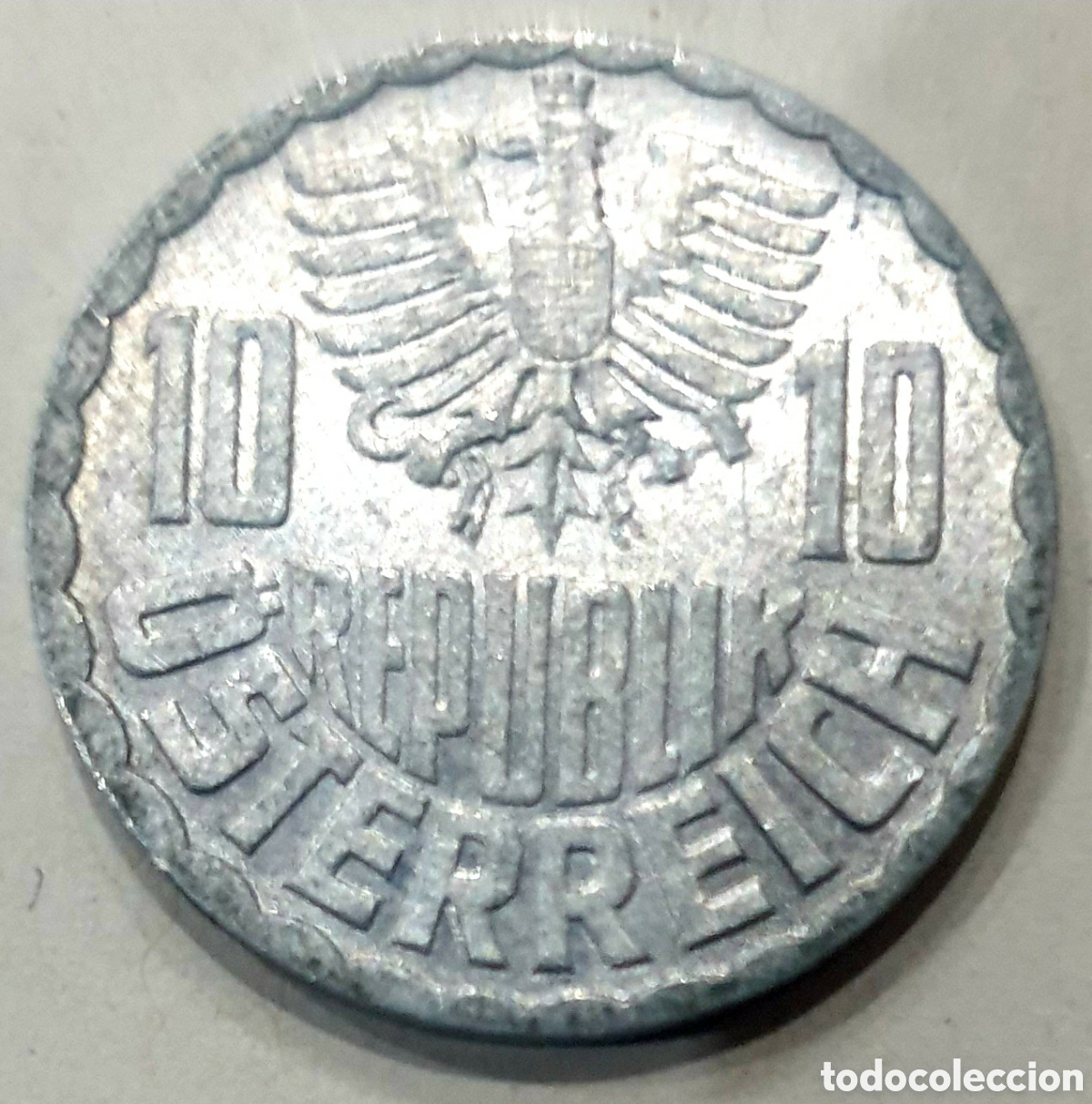 Monedas antiguas de Europa: Austria. 10 groschen de 1975 - Foto 2