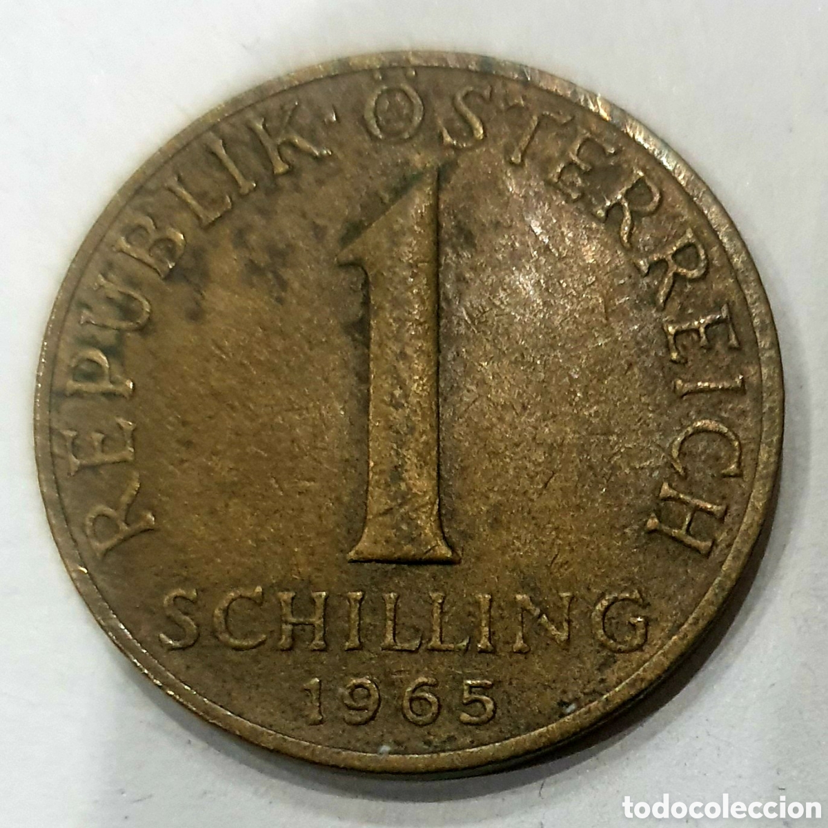 Monedas antiguas de Europa: Austria. 1 schilling de 1965 - Foto 2