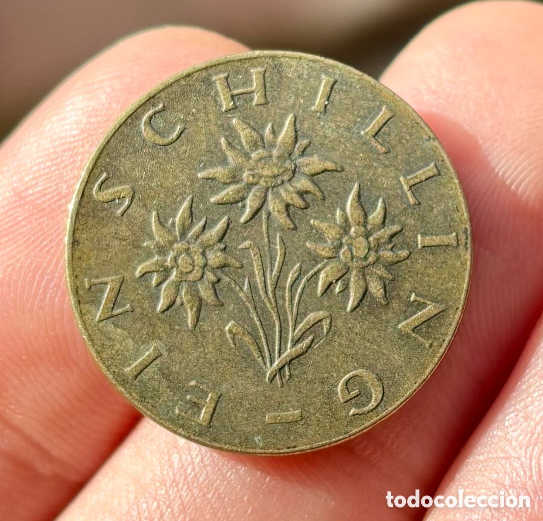 Monedas antiguas de Europa: Moneda AUSTRIA 1 Chel&iacute;n 1968. Schilling - Foto 2
