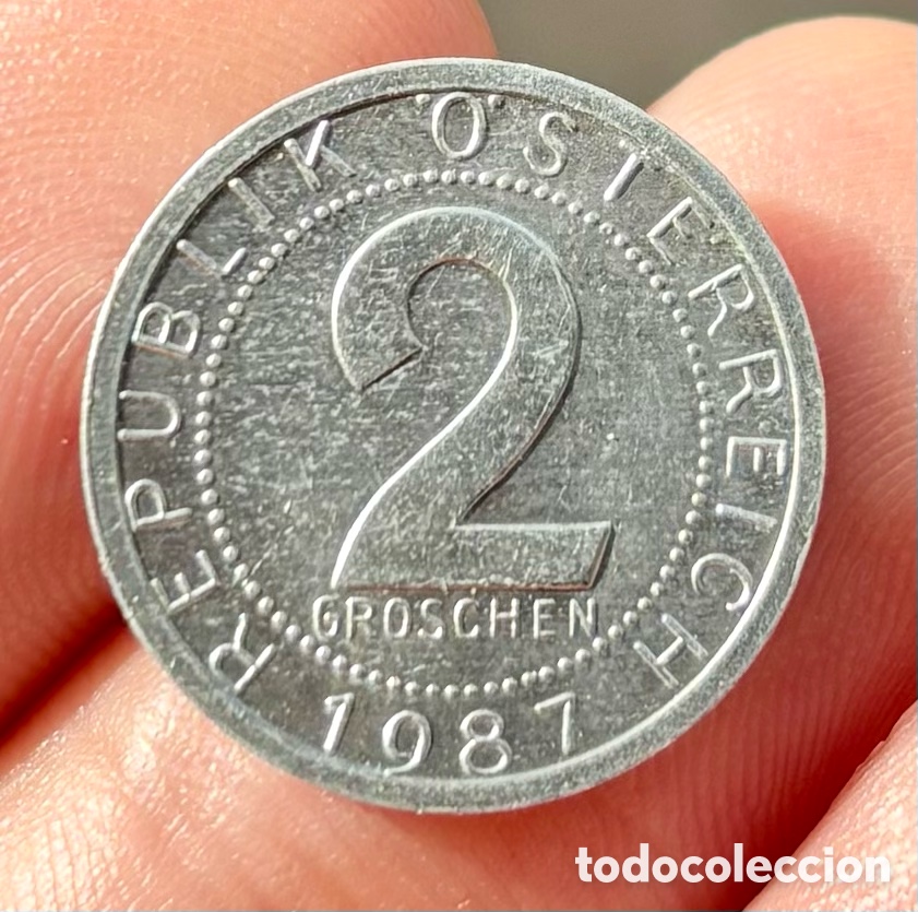 Monedas antiguas de Europa: Moneda AUSTRIA 2 Groschen 1987 - Foto 1