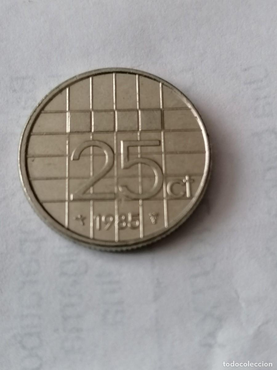 Monedas antiguas de Europa: ,Moneda, Holanda, 25 cent,, 1985, MBC+, - Foto 1