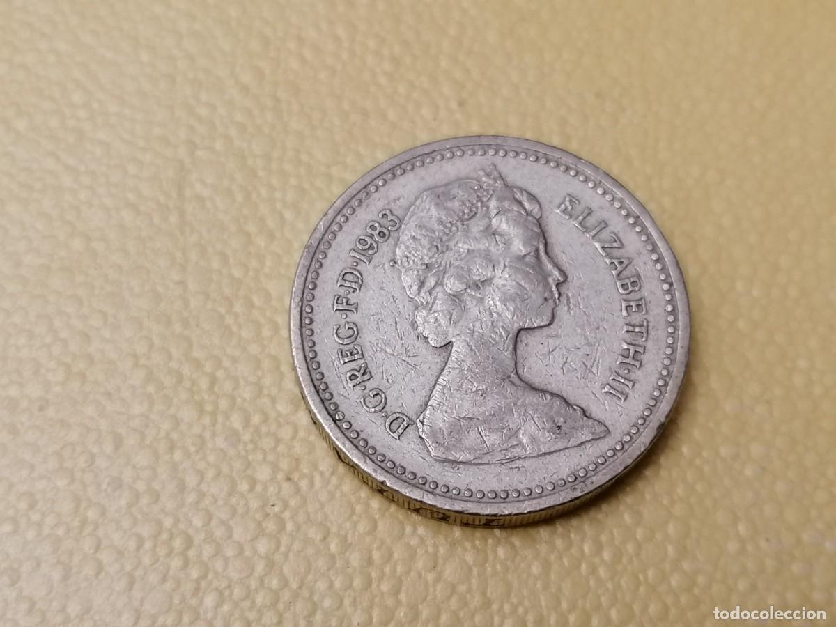 Monedas antiguas de Europa: ,Moneda, Inglaterra, 1 Libra, 1983, MBC, - Foto 1
