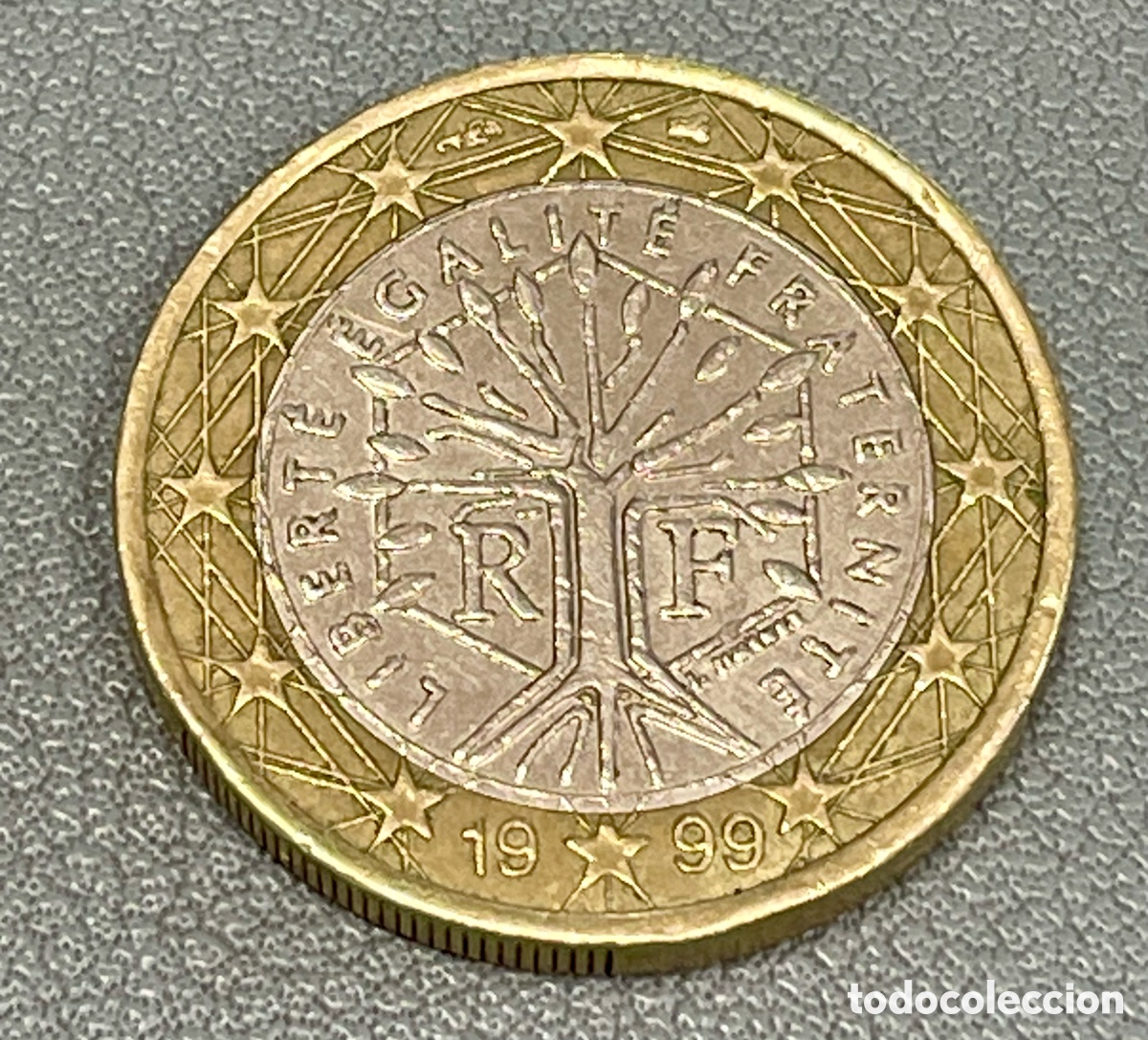 Monedas antiguas de Europa: Moneda 1 euro Francia 1999 - Foto 1