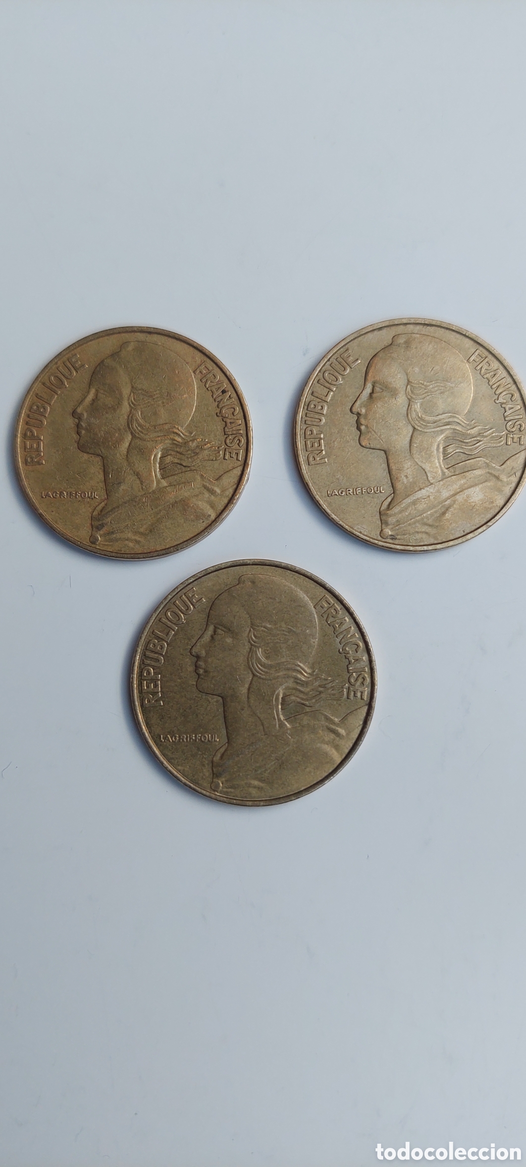 Monedas antiguas de Europa: 20 Centimes Rep.Francia. - Foto 1