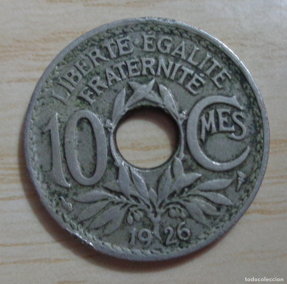 Monedas antiguas de Europa: MONEDA: 10 CENTIMOS , FRANCIA 1926 - Foto 2