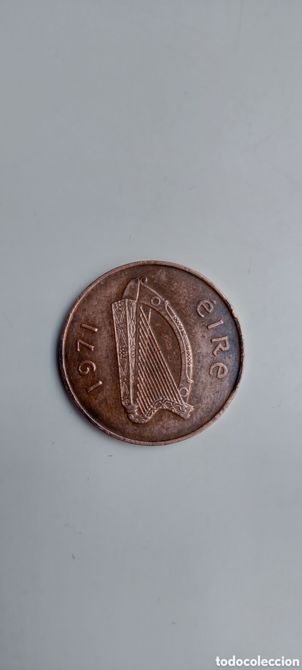 Monedas antiguas de Europa: 2 Peniques Eire 1971. - Foto 1