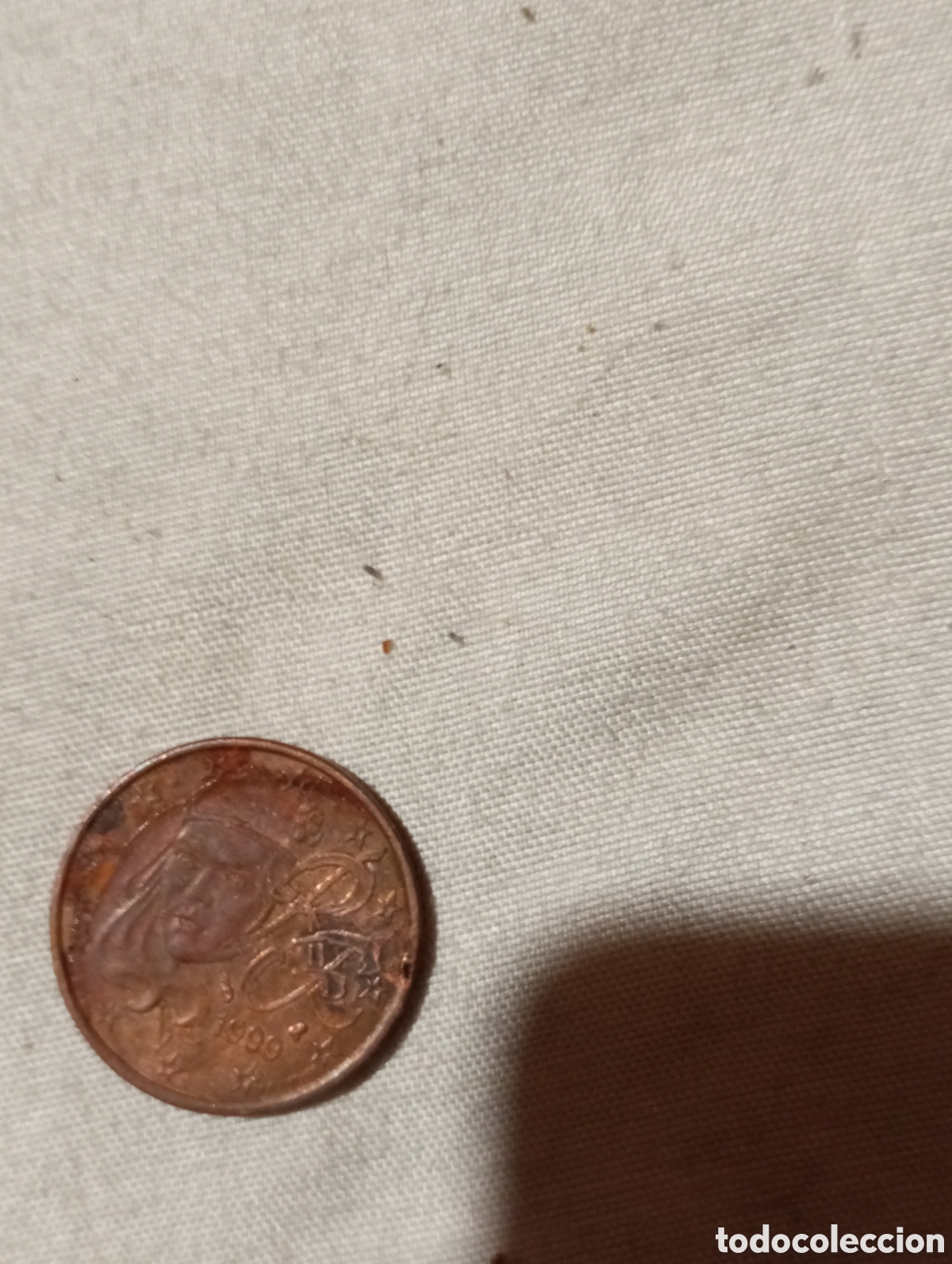 Monedas antiguas de Europa: Cara deformada1999 5 c&eacute;ntimos francesa - Foto 4