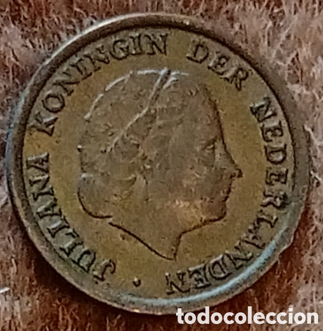 Monedas antiguas de Europa: Pa&iacute;ses Bajos 1956 - Moneda de 1 c&eacute;ntimo - Foto 2