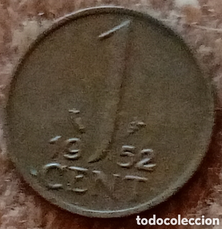 Monedas antiguas de Europa: Pa&iacute;ses Bajos 1952 - Moneda de 1 c&eacute;ntimo - Foto 1