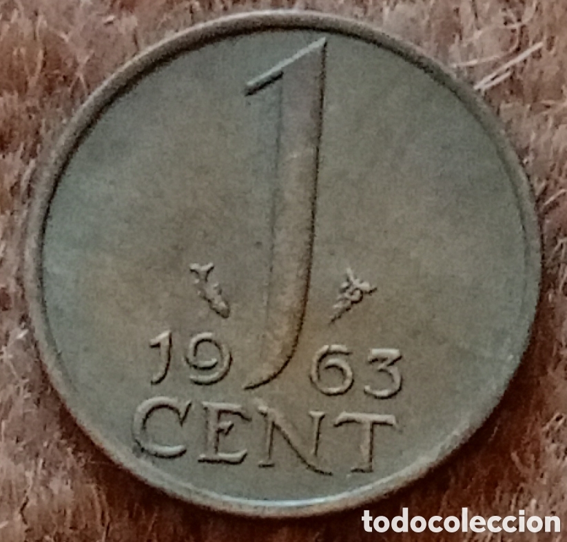 Monedas antiguas de Europa: Pa&iacute;ses Bajos 1963 - Moneda de 1 c&eacute;ntimo - Foto 1