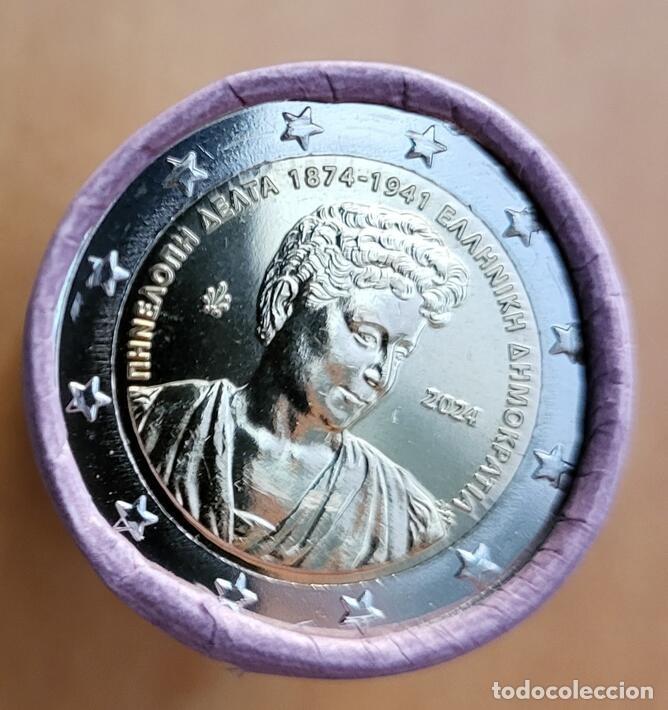 Monedas antiguas de Europa: Moneda 2 Euros Conmemorativa Grecia 2024 - 150 A&ntilde;os del nacimiento de Pen&eacute;lope Delta