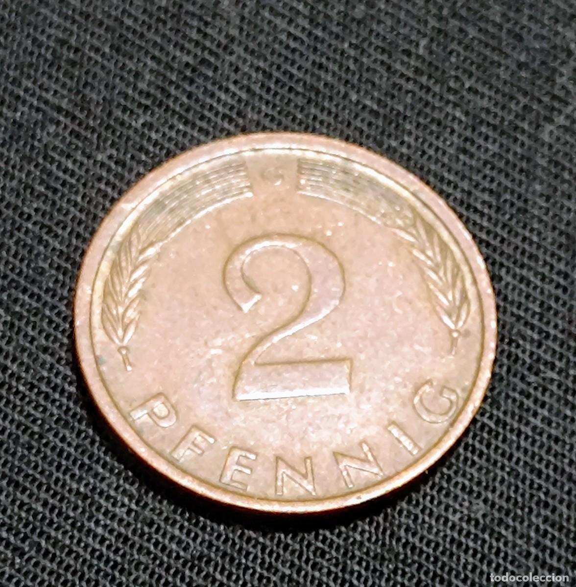 Monedas antiguas de Europa: Moneda de dos peniques. - Foto 2
