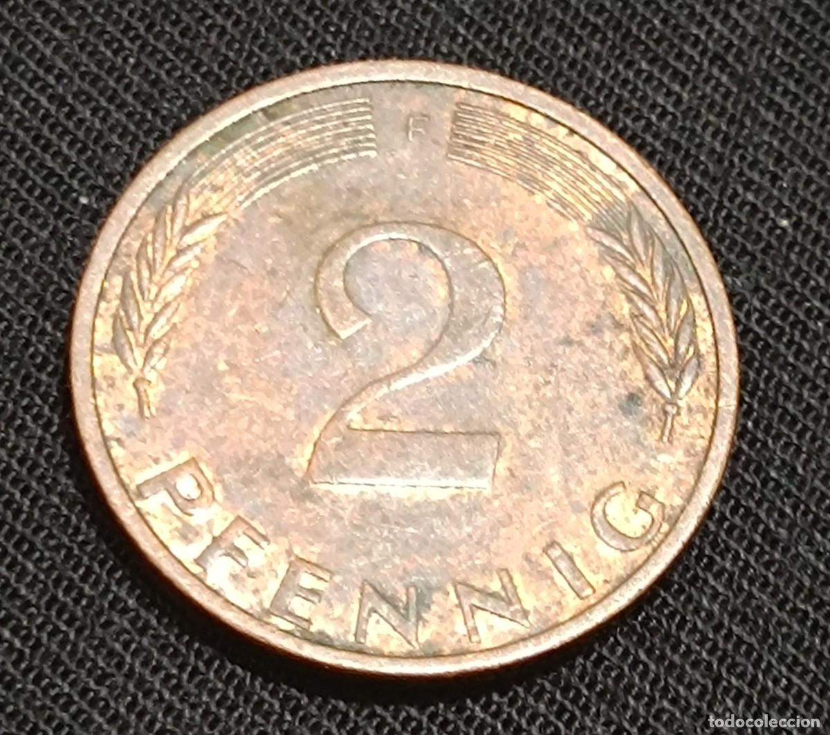 Monedas antiguas de Europa: Moneda de dos peniques. - Foto 2