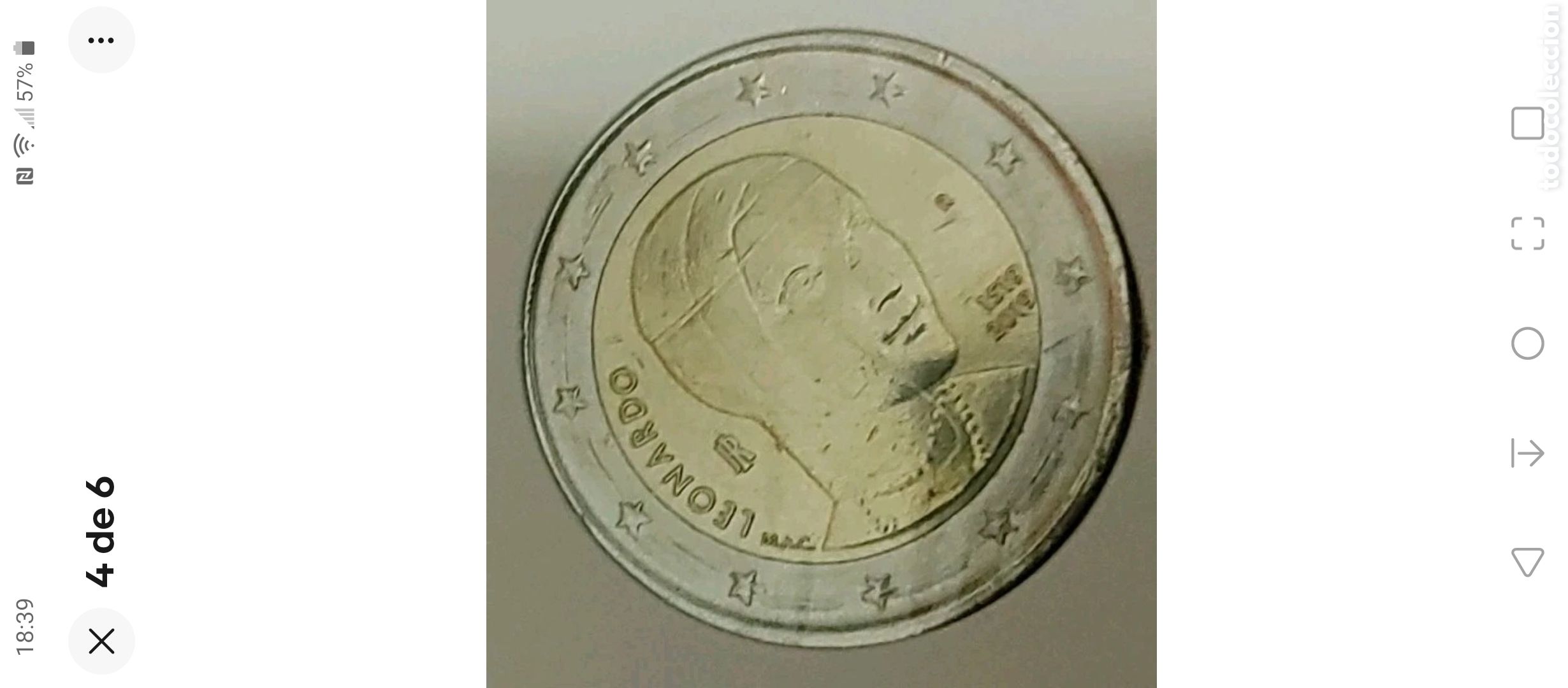 Monedas antiguas de Europa: 2&euro; LEONARDO DAVINCI 2019 CON ERROR - Foto 1