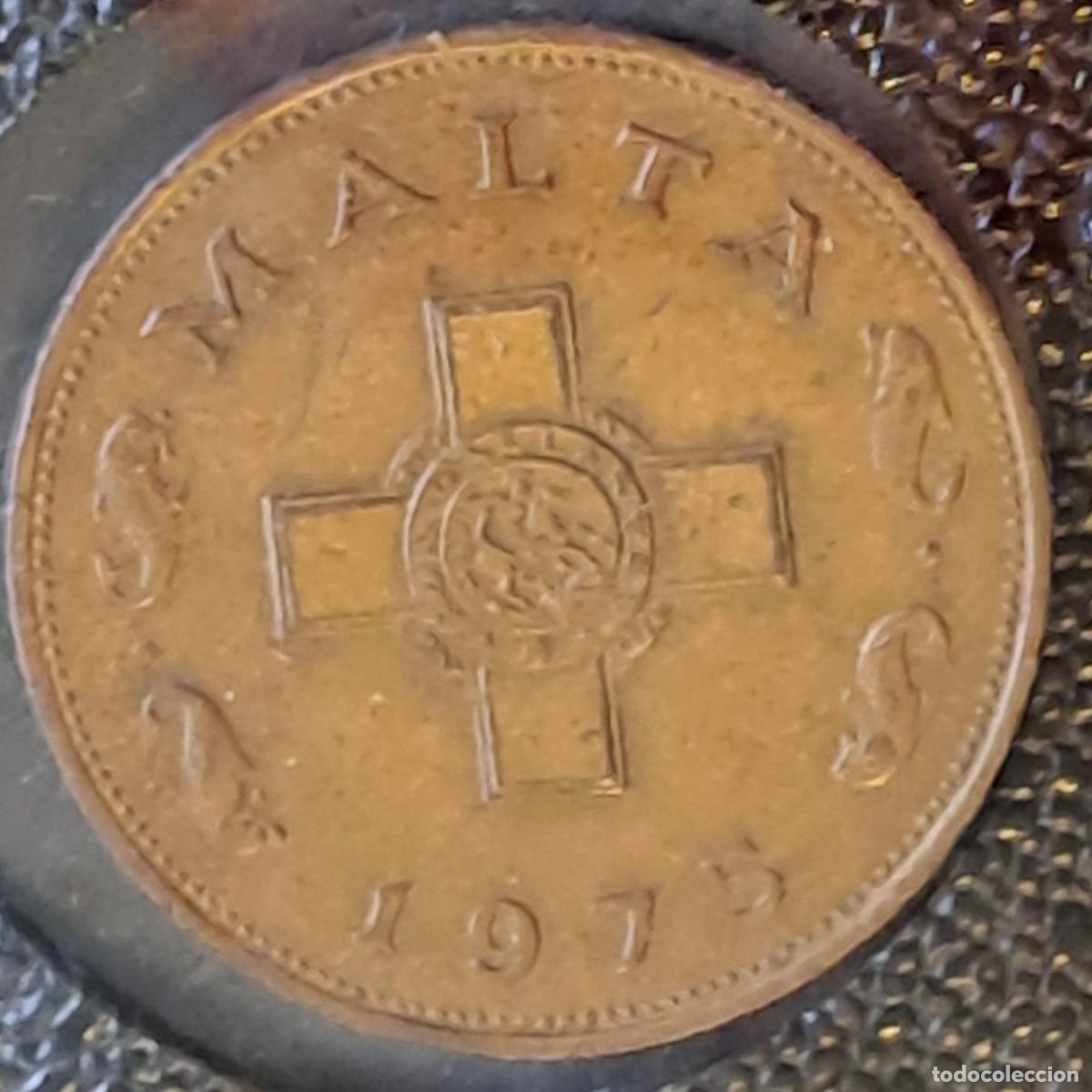 Monedas antiguas de Europa: MONEDA MALTA 1 CENTIMO A&Ntilde;0 1975 - Foto 1