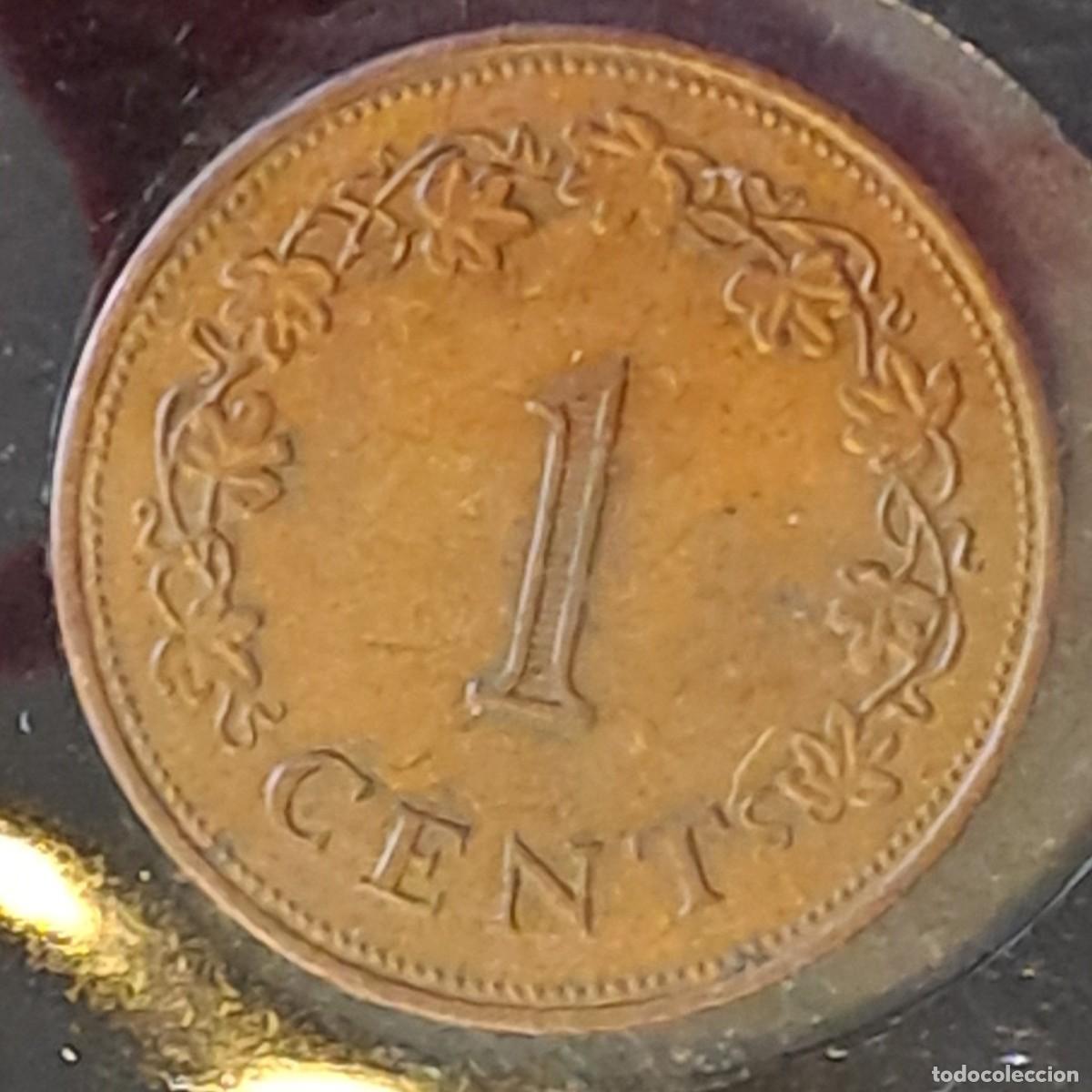 Monedas antiguas de Europa: MONEDA MALTA 1 CENTIMO A&Ntilde;0 1975 - Foto 2