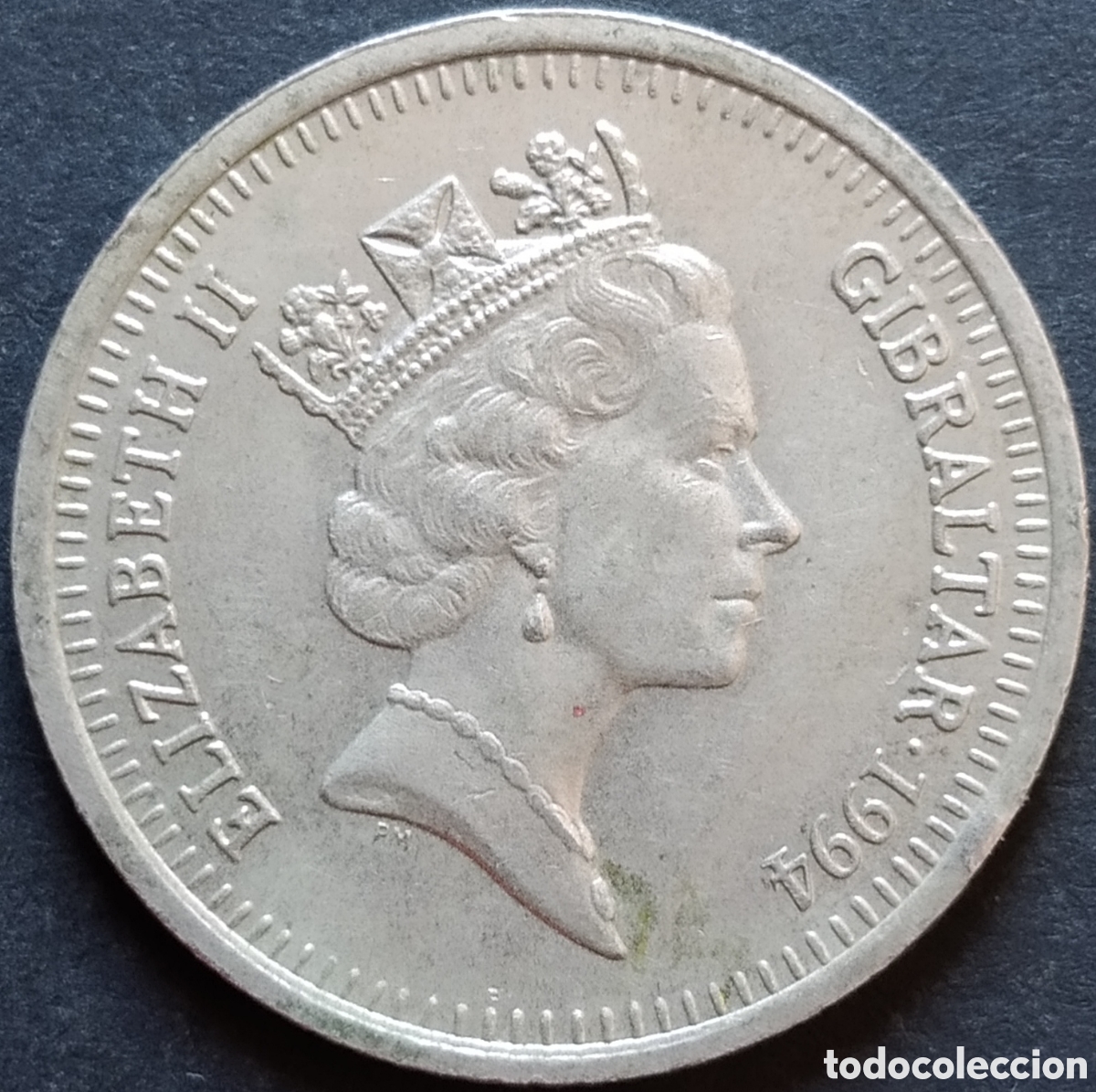 Monedas antiguas de Europa: MONEDA - GIBRALTAR 10 PENCE 1994 - Foto 2