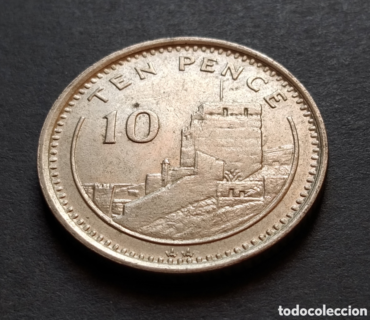 Monedas antiguas de Europa: MONEDA - GIBRALTAR 10 PENCE 1994 - Foto 3