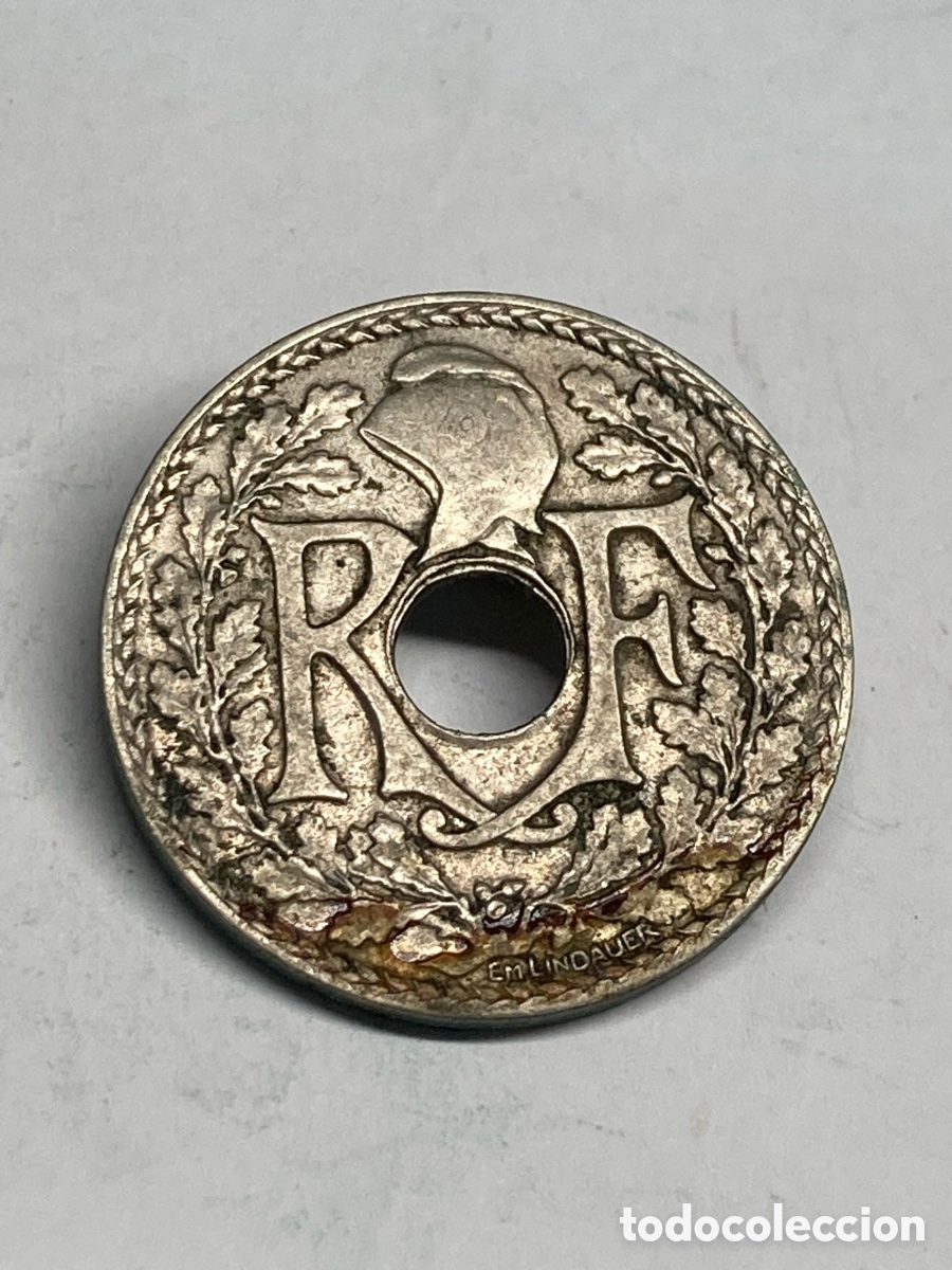 Monedas antiguas de Europa: Moneda 25 c&eacute;ntimos 1933 J65 - Foto 2