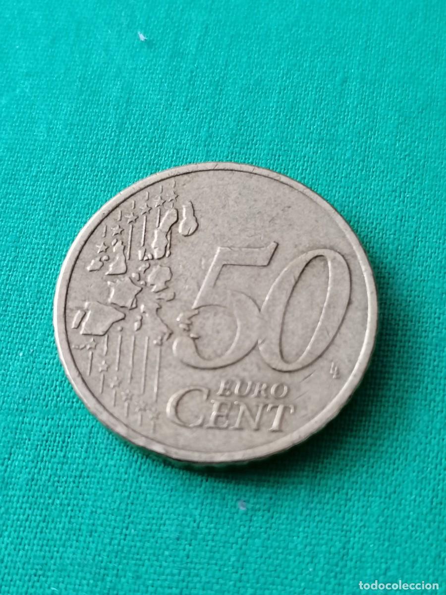 Monedas antiguas de Europa: Moneda, 50 cent ,Holanda, 2000, MBC - Foto 2