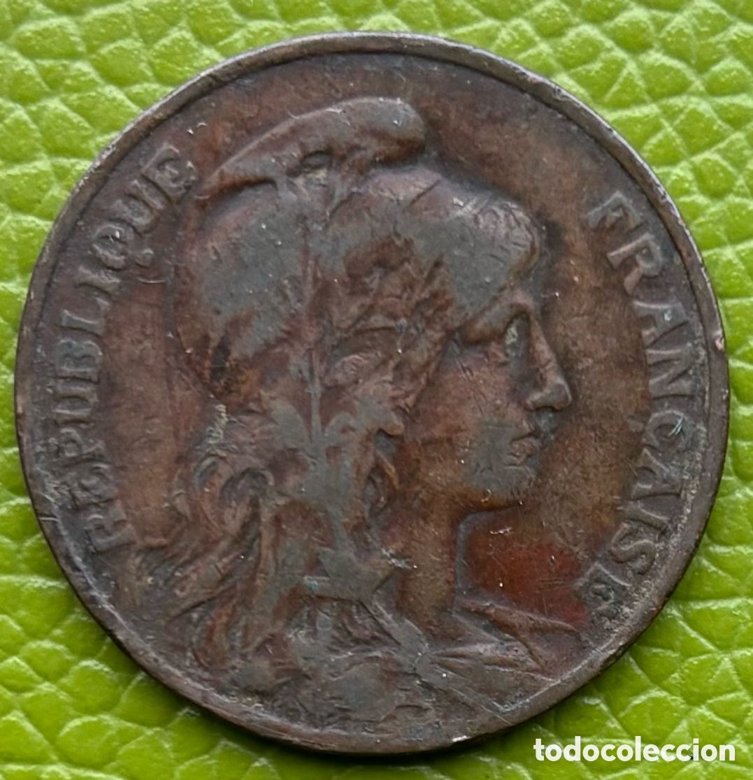 Monedas antiguas de Europa: FRANCIA. 10 C&Eacute;NTIMOS. 1913. - Foto 1
