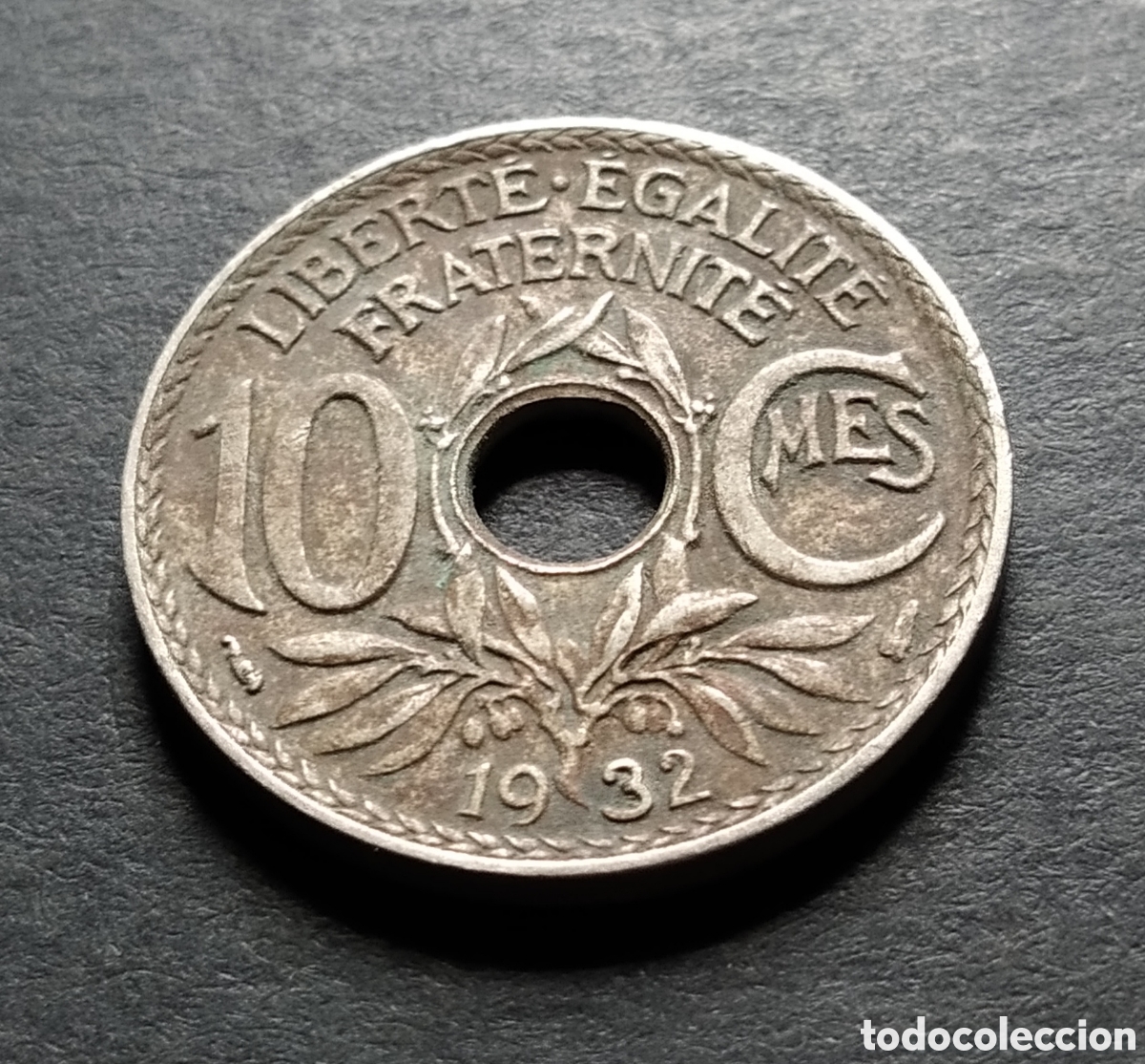 Monedas antiguas de Europa: MONEDA - FRANCIA 10 CENTIMOS 1932 - Foto 3