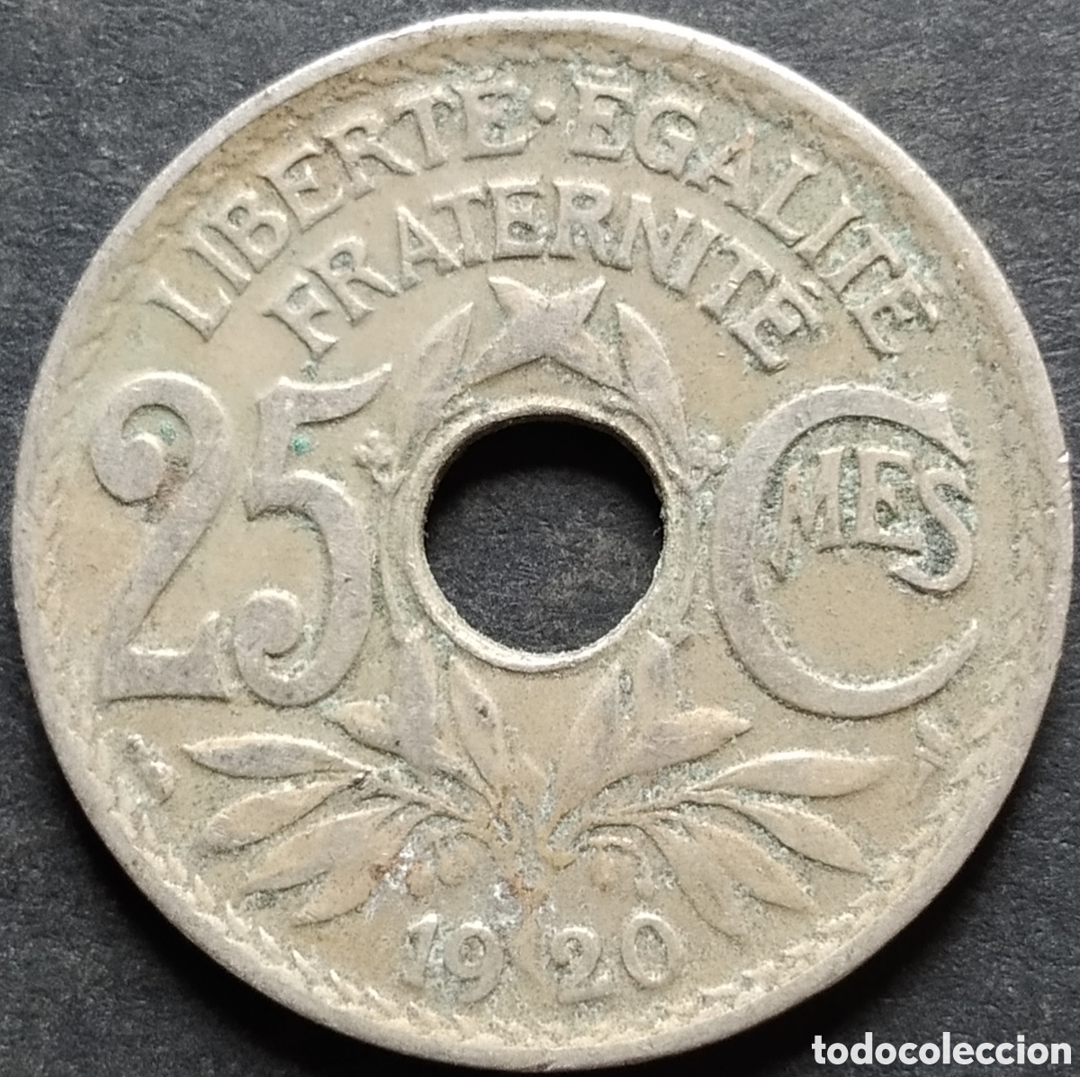 Monedas antiguas de Europa: MONEDA - FRANCIA 25 CENTIMOS 1920 - Foto 1