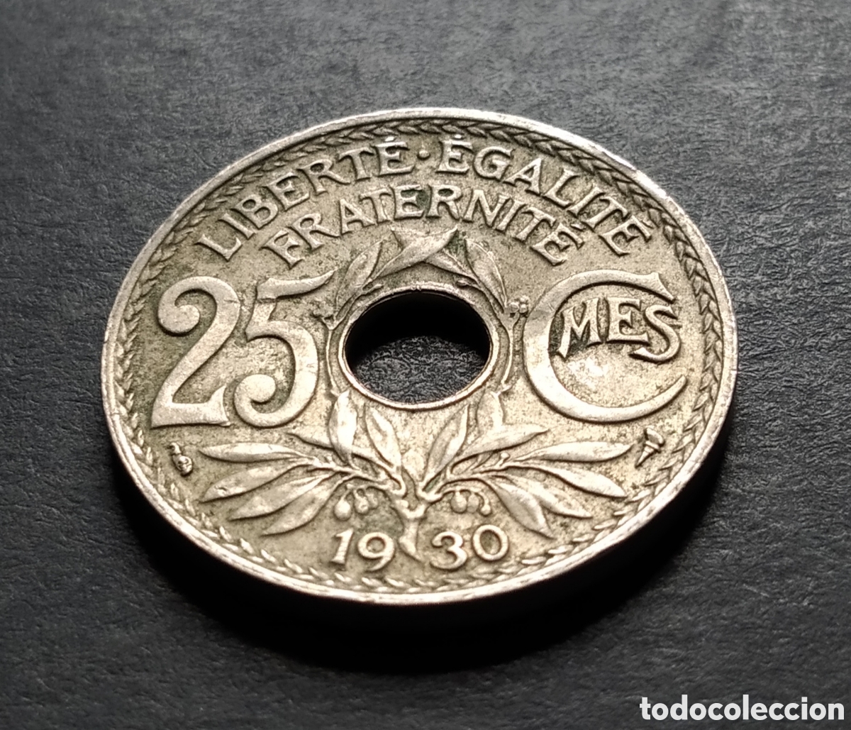 Monedas antiguas de Europa: MONEDA - FRANCIA 25 CENTIMOS 1930 - Foto 3