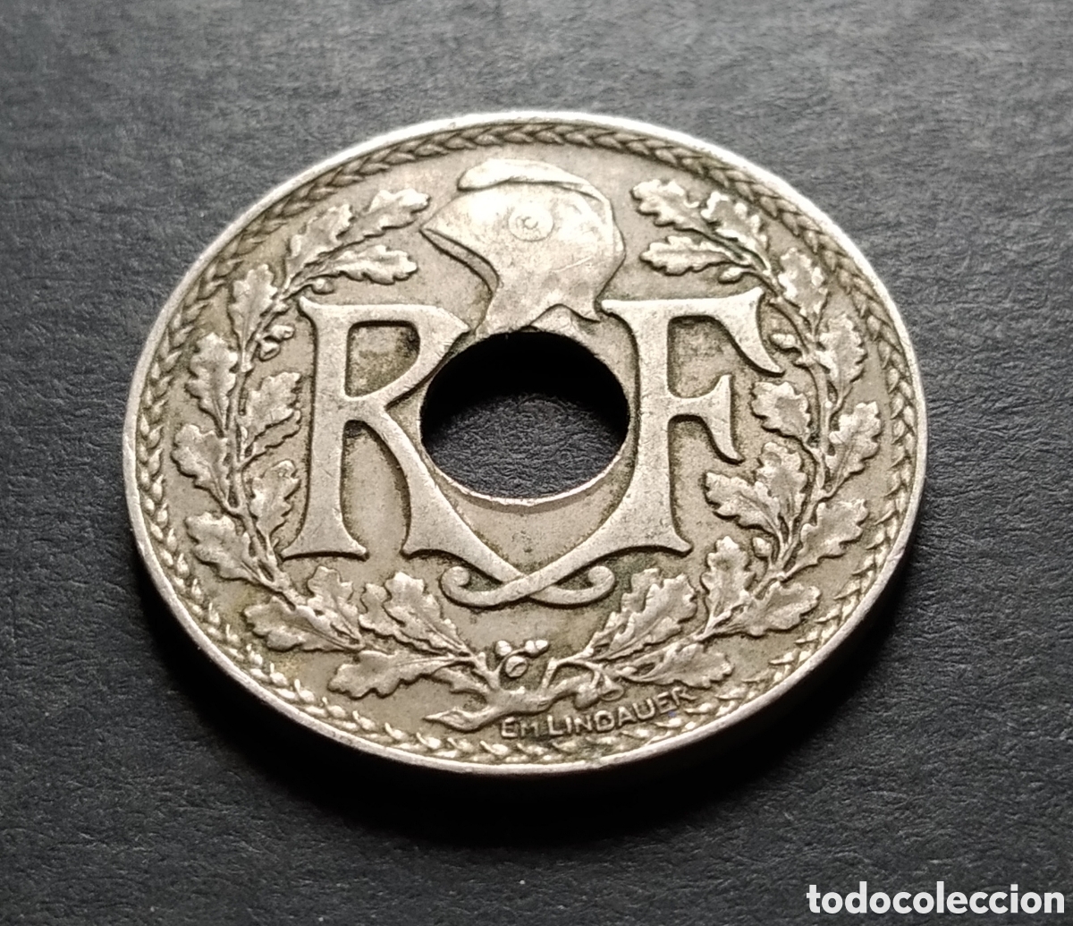 Monedas antiguas de Europa: MONEDA - FRANCIA 25 CENTIMOS 1933 - Foto 4