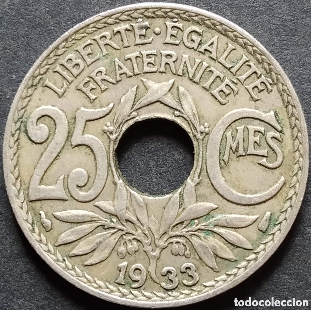 Monedas antiguas de Europa: MONEDA - FRANCIA 25 CENTIMOS 1933 - Foto 1