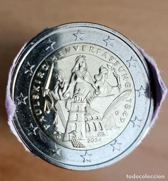 Monedas antiguas de Europa: Moneda 2 Euros Conmemorativa Alemania 2024 - 175 Constituci&oacute;n de la Paulskirche - Ceca G