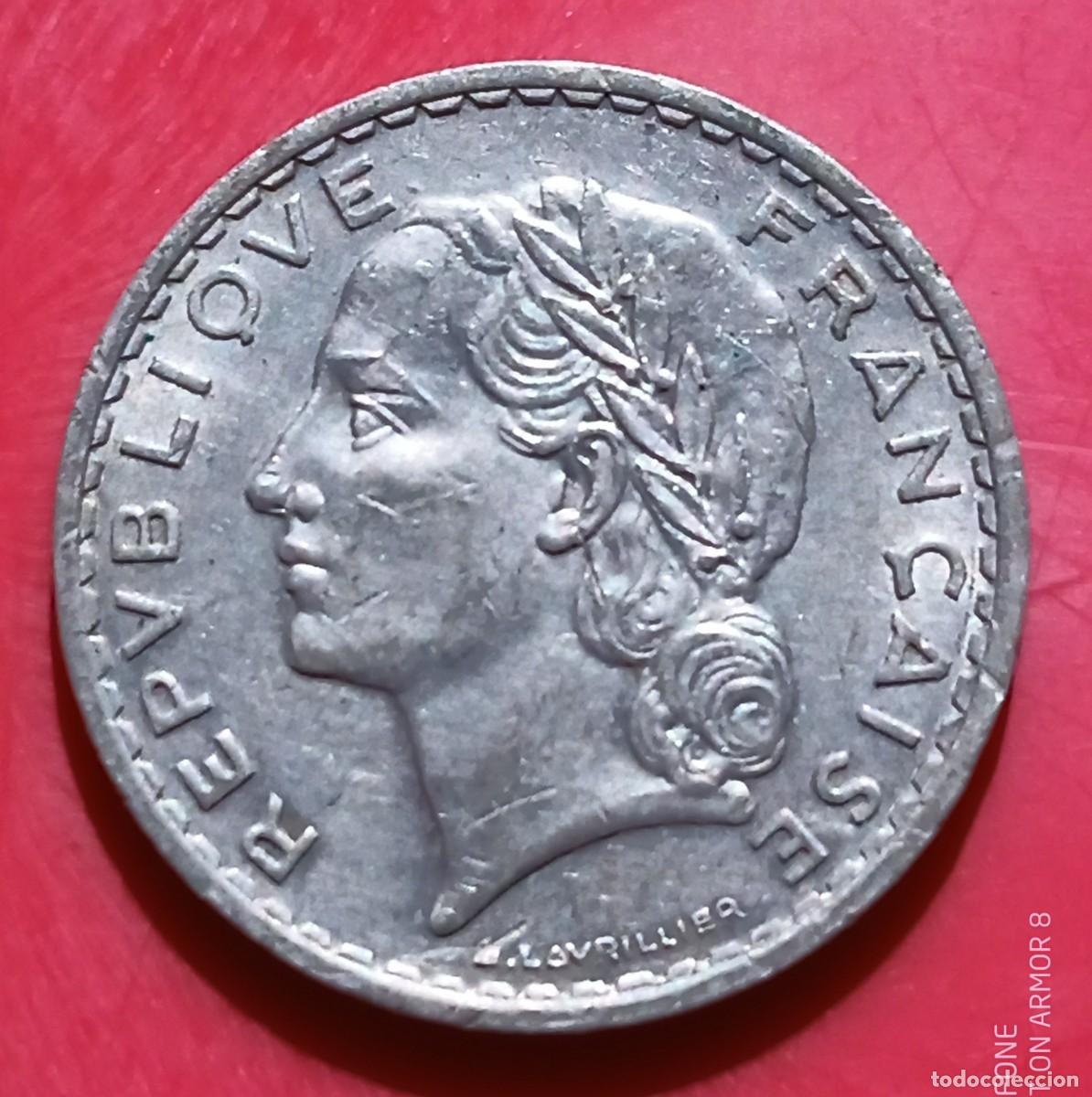 Monedas antiguas de Europa: FRANCIA - 5 FRANCOS 1950 BC - Foto 1