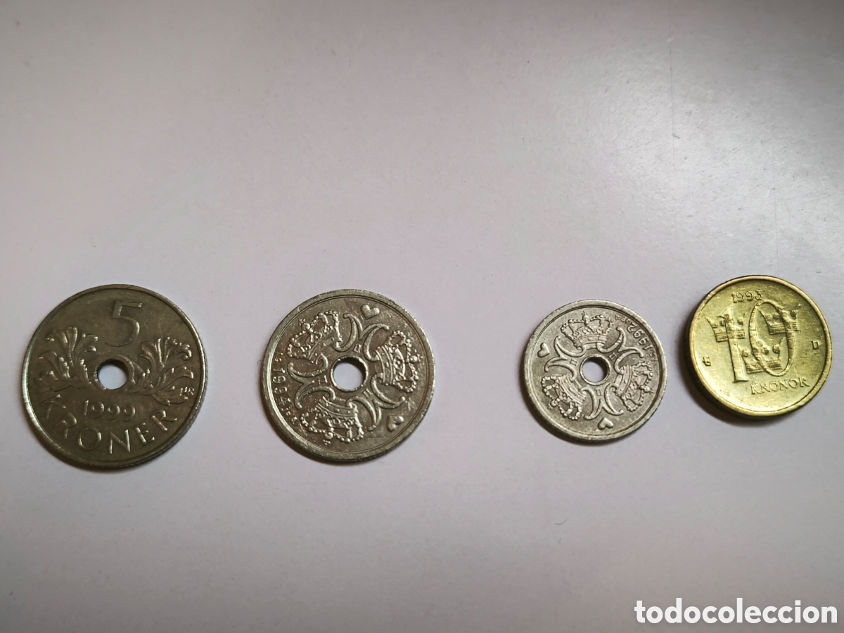Monedas antiguas de Europa: MONEDAS DE DIVERSO VALOR DINAMARCA - Foto 1
