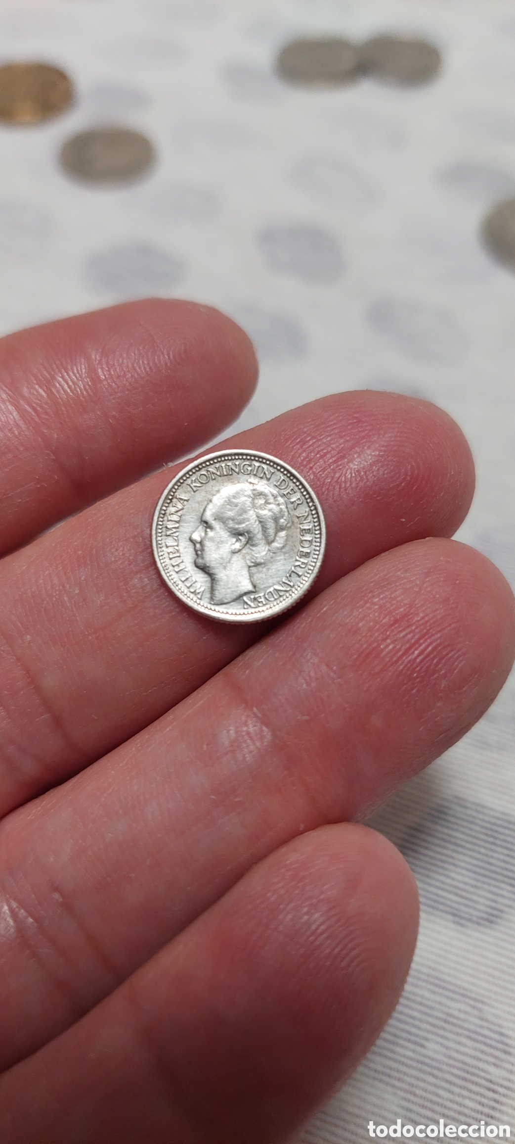 Monedas antiguas de Europa: 10 Cents Holanda plata. - Foto 4