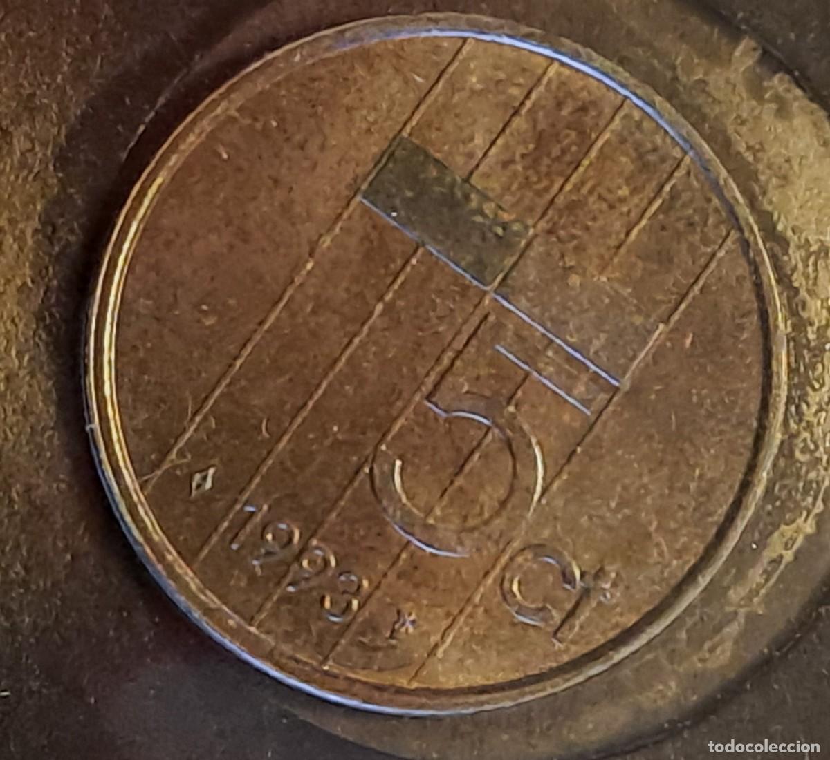 Monedas antiguas de Europa: MONEDA HOLANDA 5 CENTIMOS A&Ntilde;O 1993 - Foto 2
