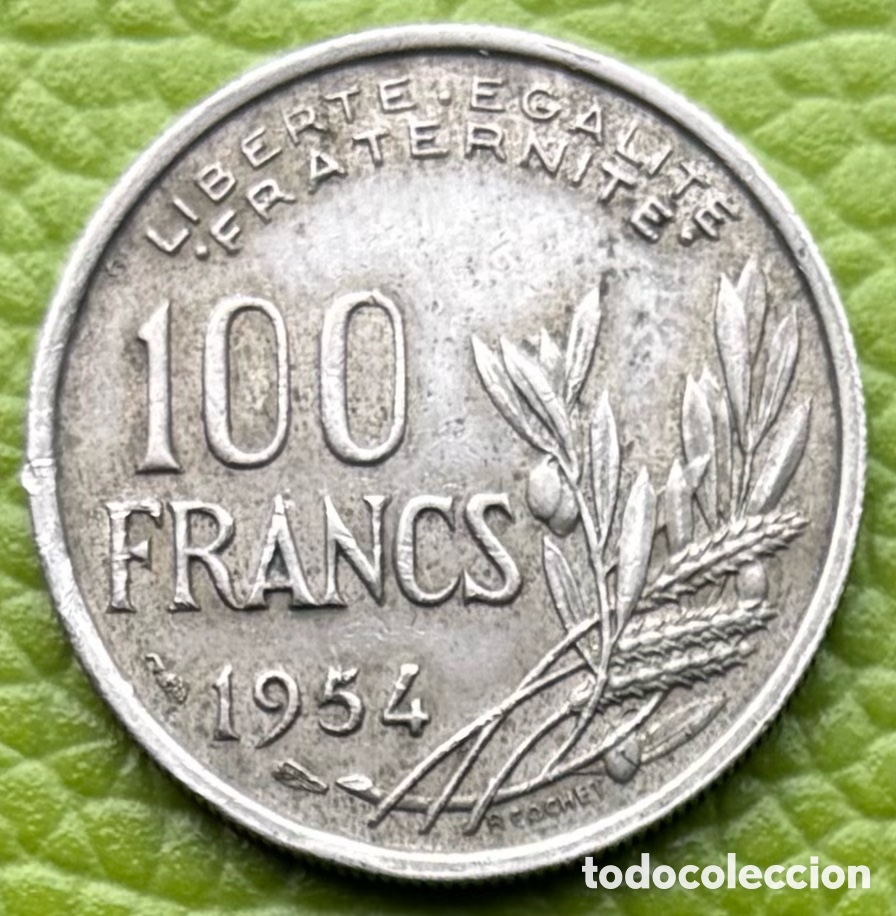 Monedas antiguas de Europa: FRANCIA. 100 FRANCOS. 1954. - Foto 2