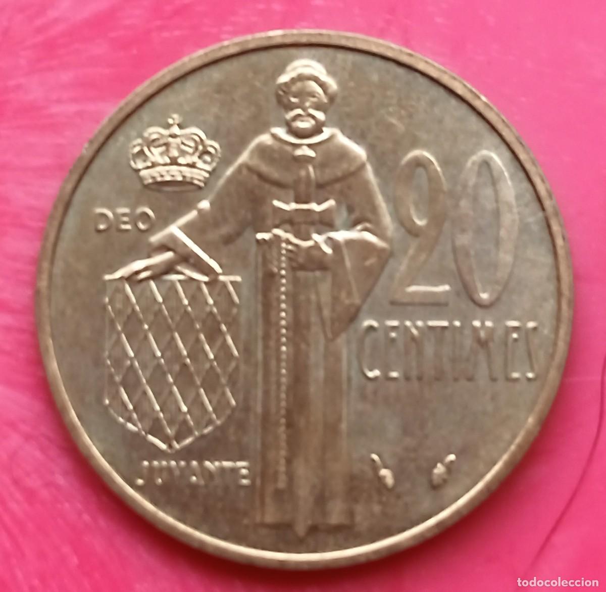 Monedas antiguas de Europa: MONACO - 20 CENTIMES 1982 BC - Foto 2