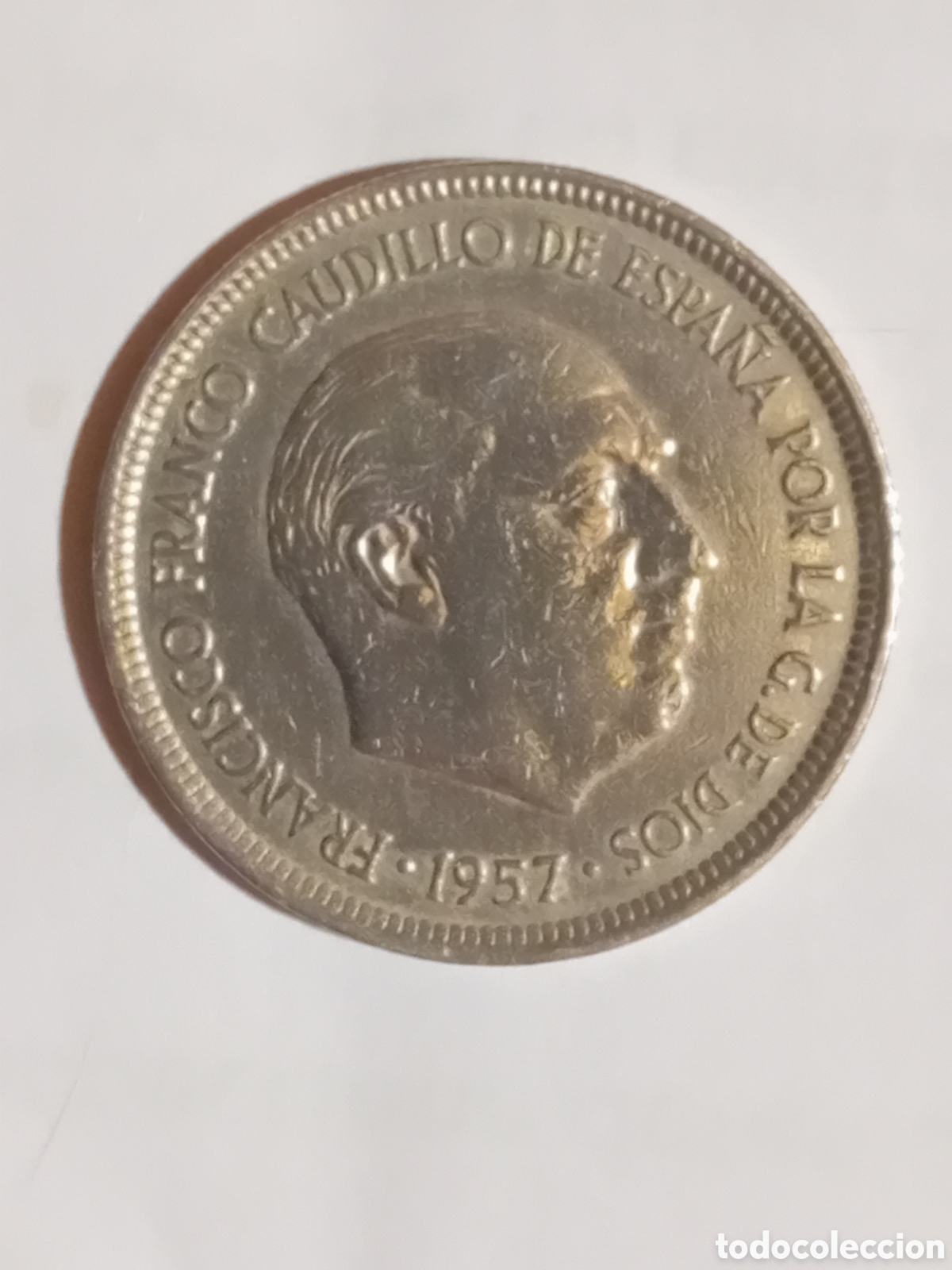 Monedas antiguas de Europa: Moneda de espa&ntilde;a de 1957, - Foto 1