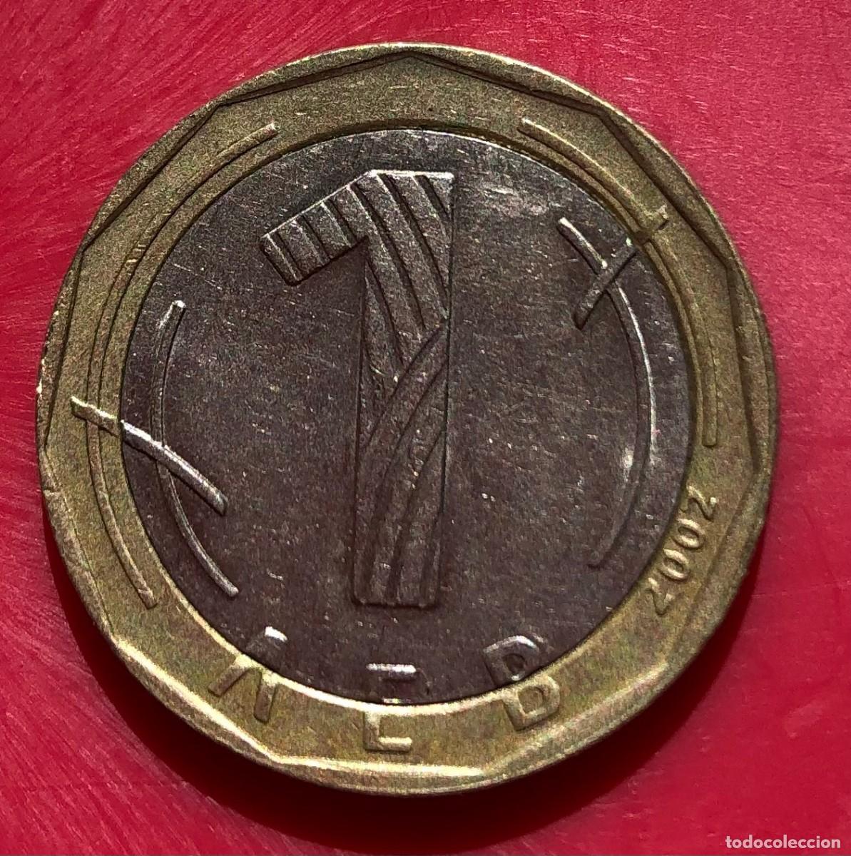 Monedas antiguas de Europa: BULGARIA - 1 LEVA 2002 BC - Foto 2