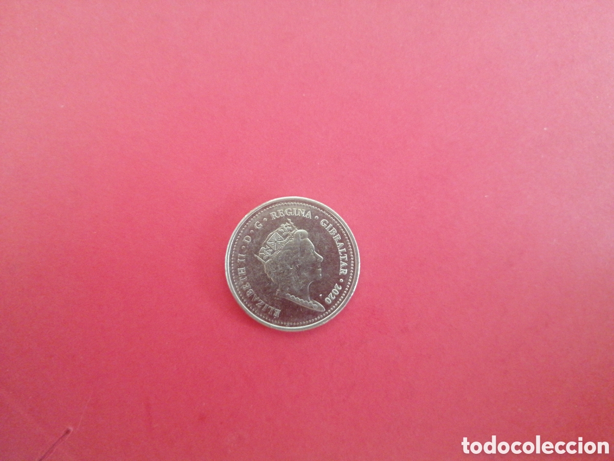 Monedas antiguas de Europa: 10 peniques de Gibraltar 2020 - Foto 2