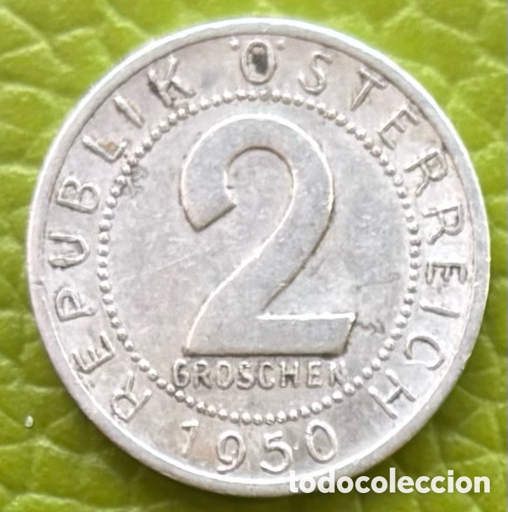 Monedas antiguas de Europa: AUSTRIA. DOS GROSCHEN. 1950. - Foto 2