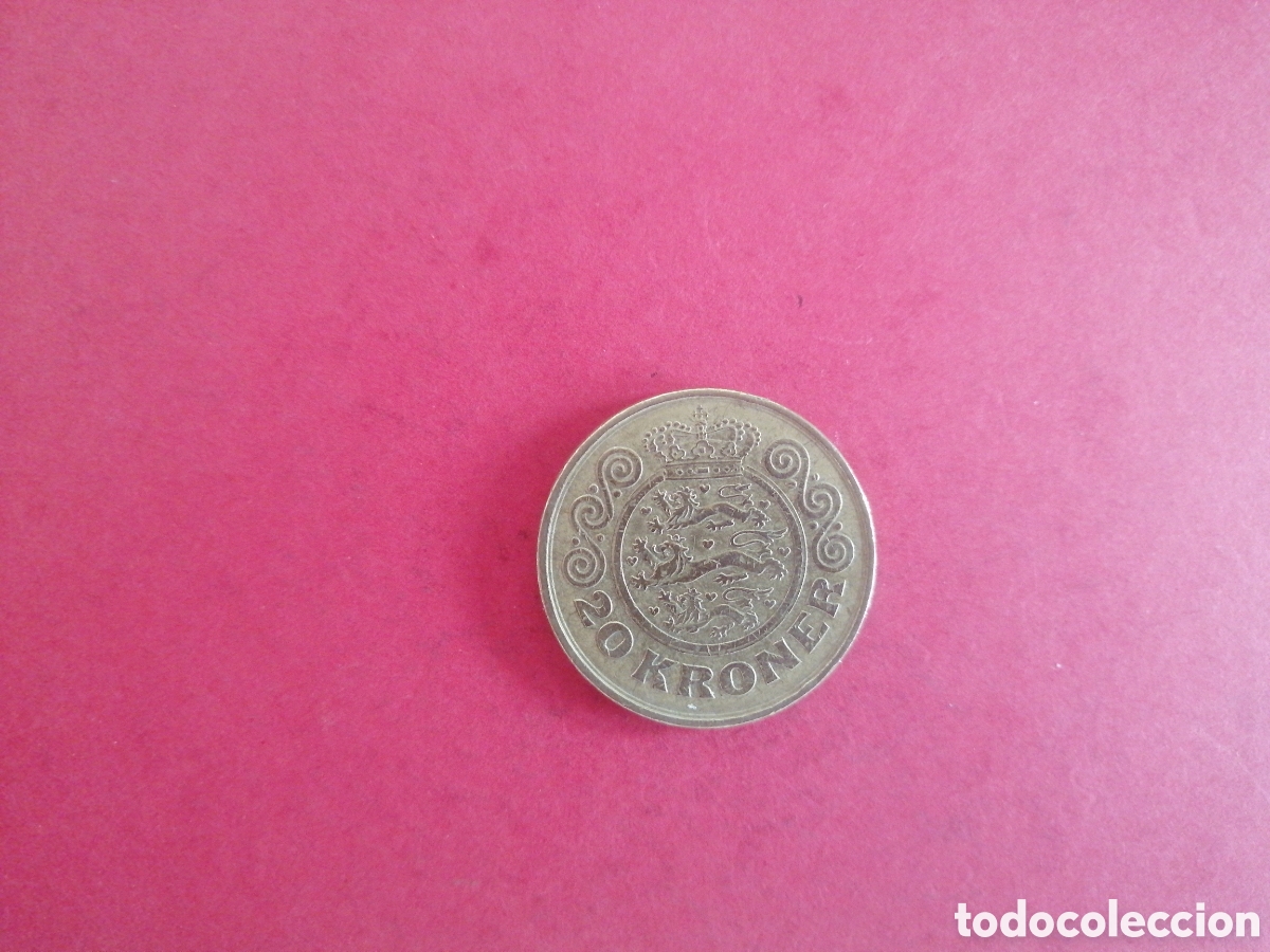 Monedas antiguas de Europa: 20 coronas de Dinamarca 1993 - Foto 2