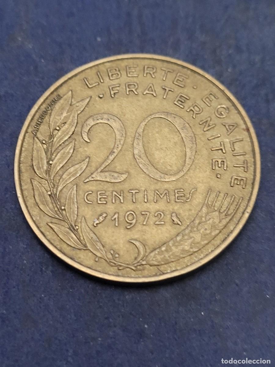 Monedas antiguas de Europa: Moneda 20 c&eacute;ntimos 1972 Francia - Foto 2